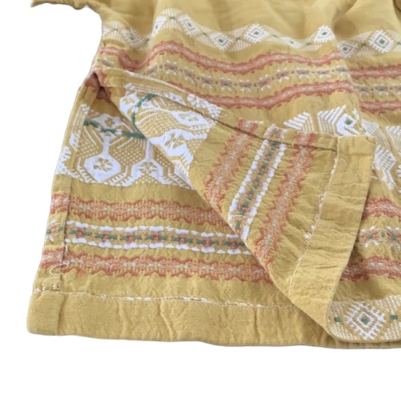 Vintage 60s 70s Embroidered Boho Hippy Tunic Top - Picture 5 of 8